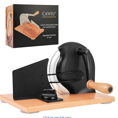 CrankCut™ Bread Cutter — Easy Hand-Crank Precision Slicing